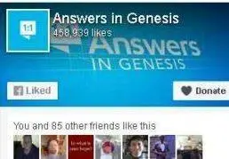 Answers in Genesis Facebook page, click image to visit page.