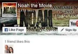 Noah the movie is a Facebook page and also you can watch it as a movie on YouTube. This is a Living Waters Ministry movie.