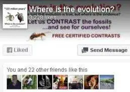 Where is the evolution Facebook page, click image to visit