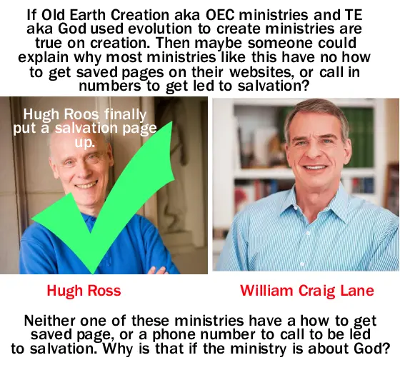 This is an image of Hugh Ross and William Lane Craig.