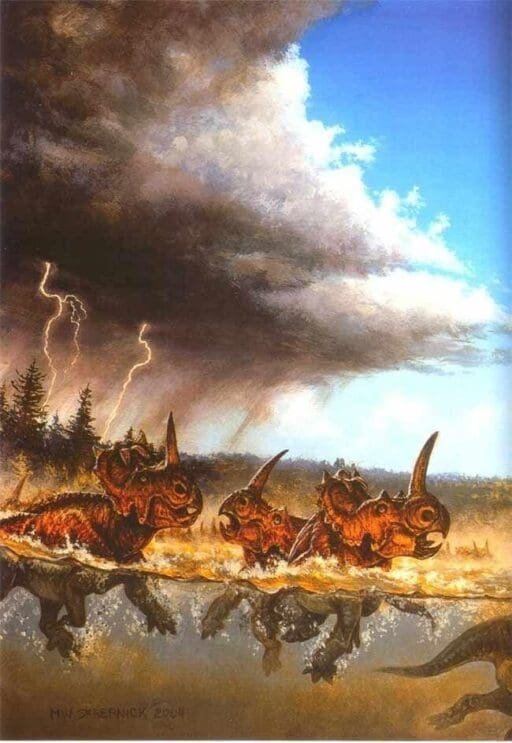 Disaster killed the dinosaurs.
