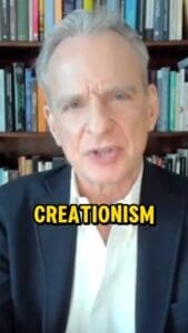 This is an image of William Lane Craig, he's talking about young earth creation and how stupid it is to believe it. All old Earth creationists believe that anyone who dares to disagree with him this is ignorant moron.